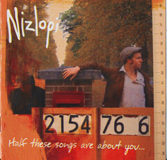 Half These Songs Are About You... by Nizlopi album cover